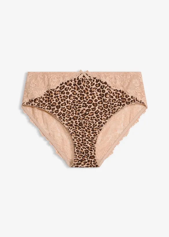 Slip alto con motivo leopardato, bonprix