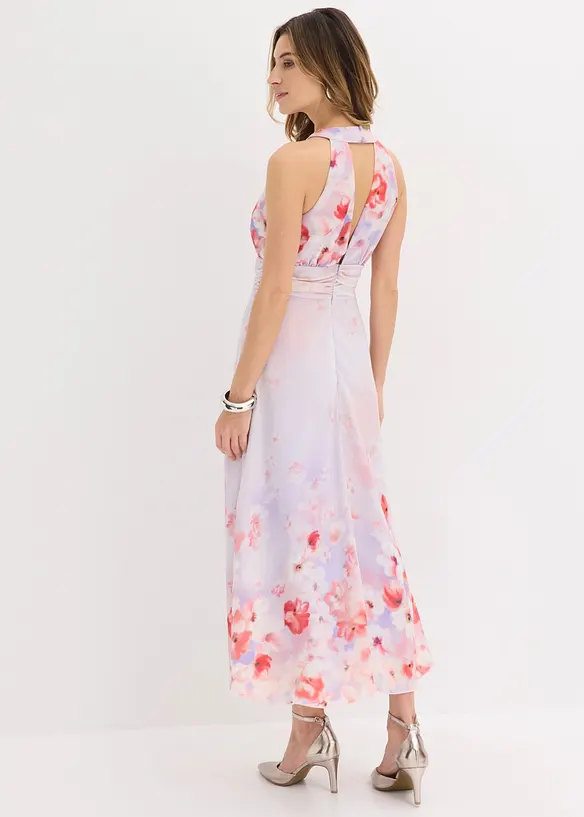 Abito midi con drappeggio, bonprix