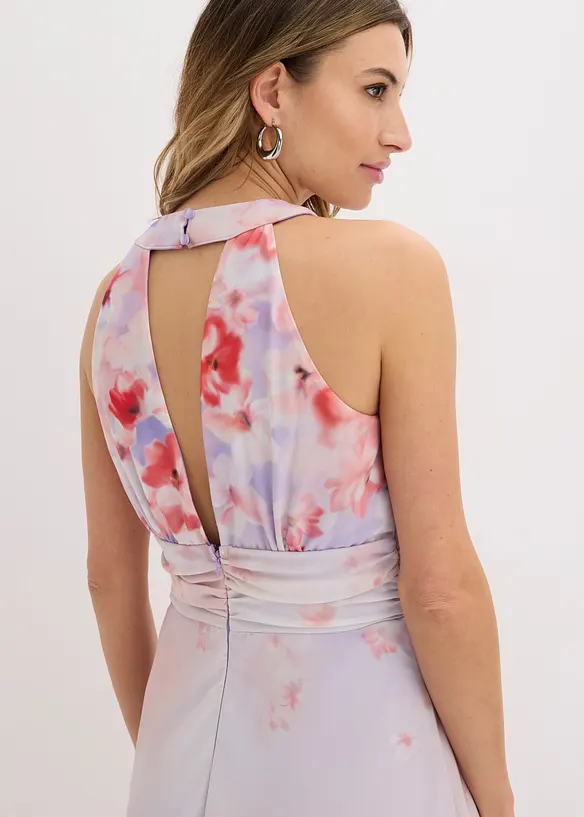 Abito midi con drappeggio, bonprix