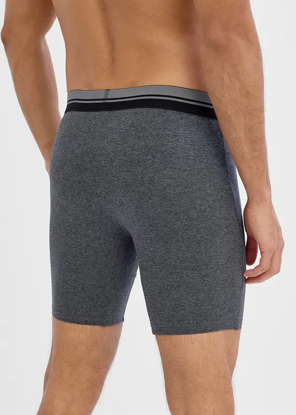 Boxer aderenti lunghi con cotone (pacco da 2), bonprix