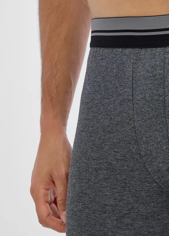 Boxer aderenti lunghi con cotone (pacco da 2), bonprix