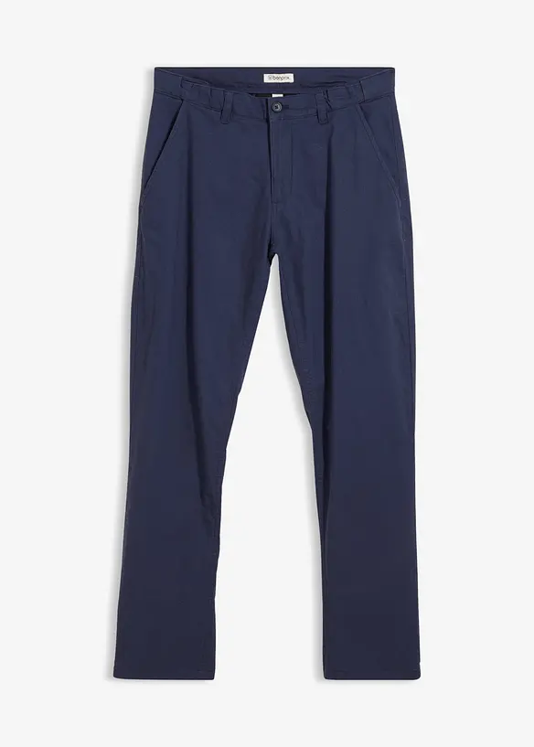 Pantaloni chino in misto lino regular fit, straight, bonprix