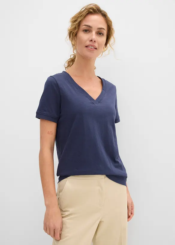 T-shirt in puro cotone, bonprix