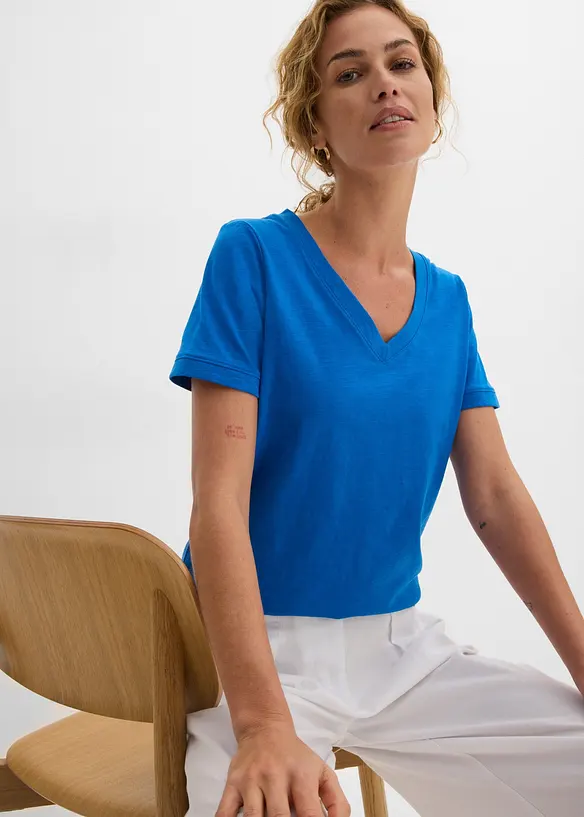 T-shirt in puro cotone, bonprix