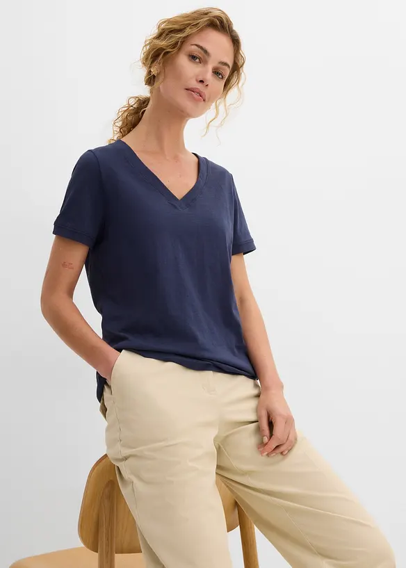 T-shirt in puro cotone, bonprix