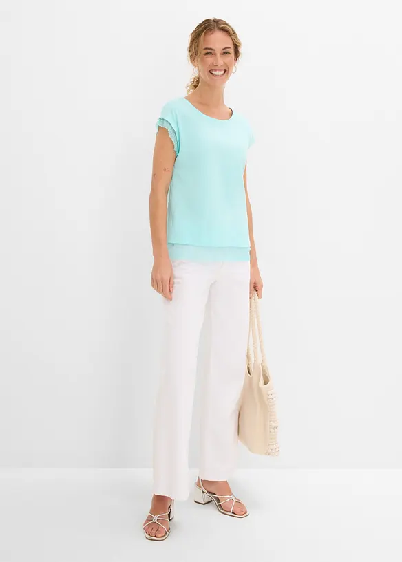 Maglia boxy in cotone, bonprix
