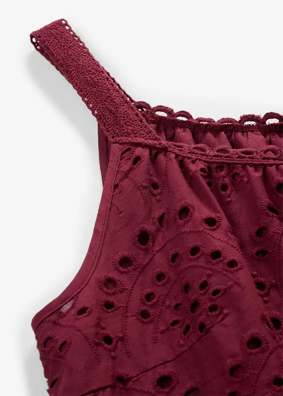 Abito in viscosa con spalline e pizzo, bonprix