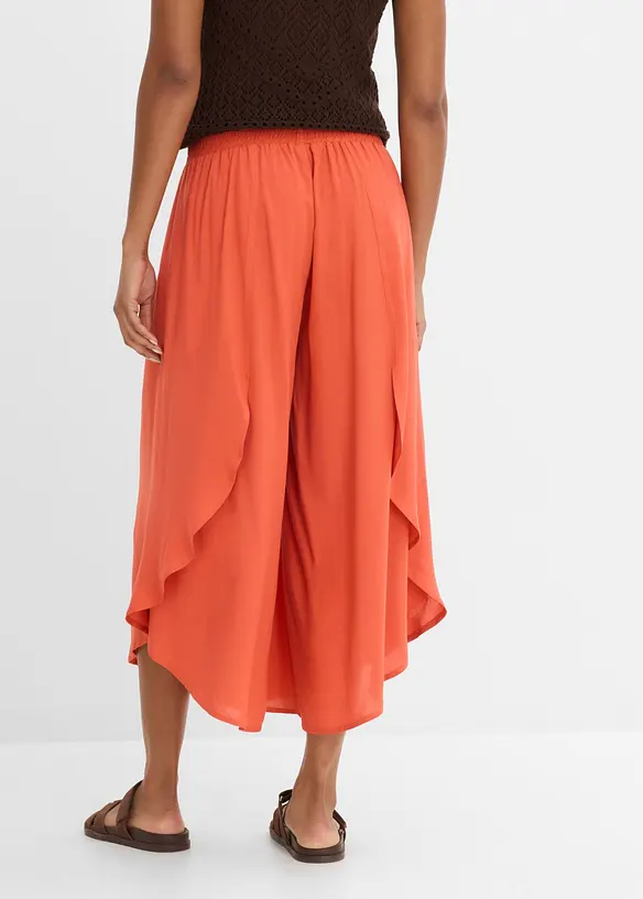 Pantaloni culotte al polpaccio in viscosa morbida, bonprix