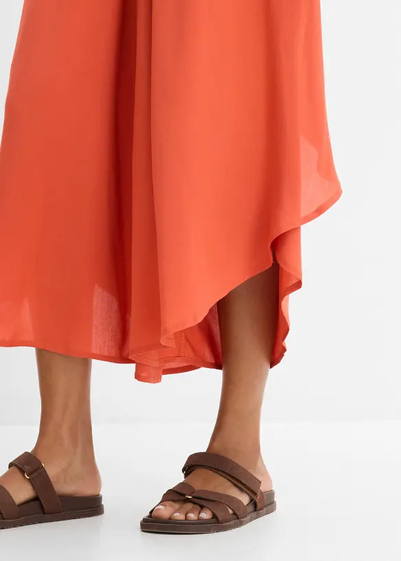 Pantaloni culotte al polpaccio in viscosa morbida, bonprix