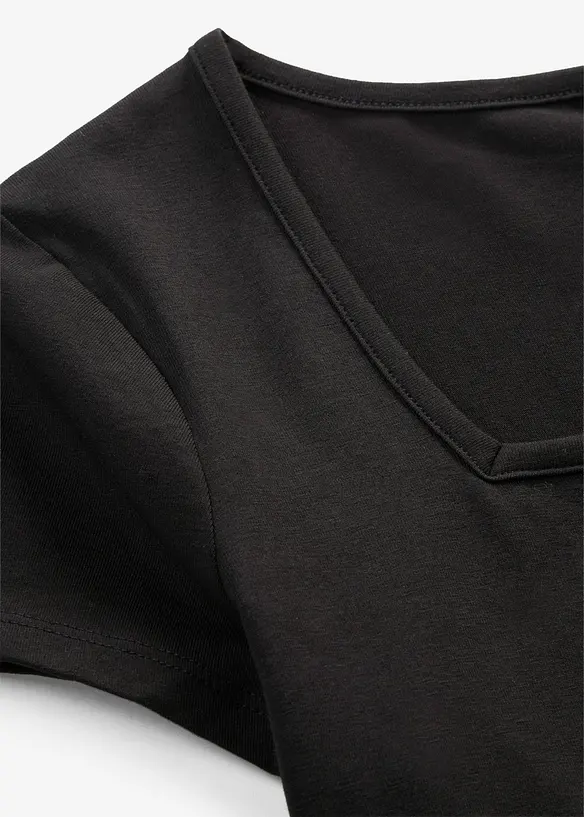 Maglia a maniche corte con scollo quadrato, bonprix