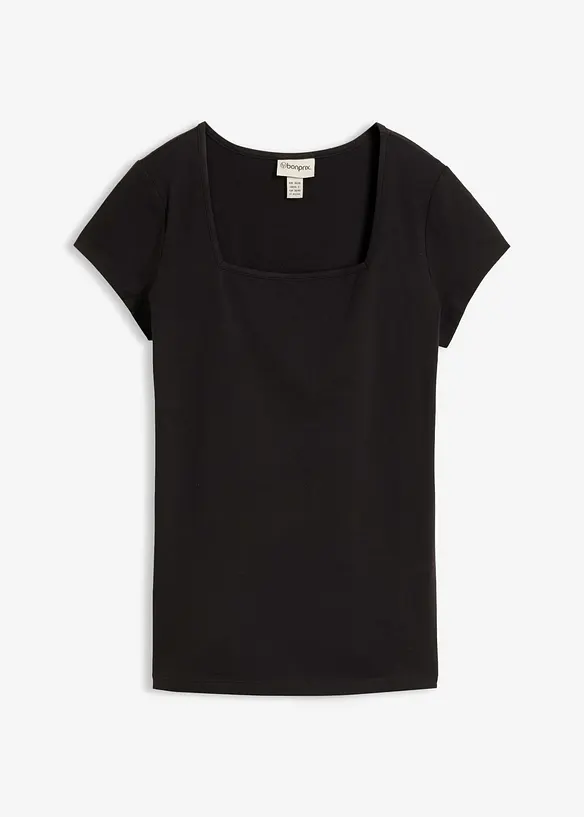 Maglia a maniche corte con scollo quadrato, bonprix