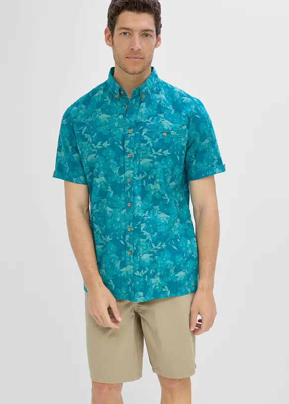 Camicia a maniche corte in seersucker, bonprix