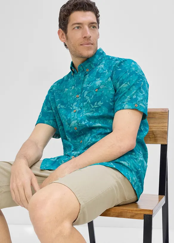 Camicia a maniche corte in seersucker, bonprix