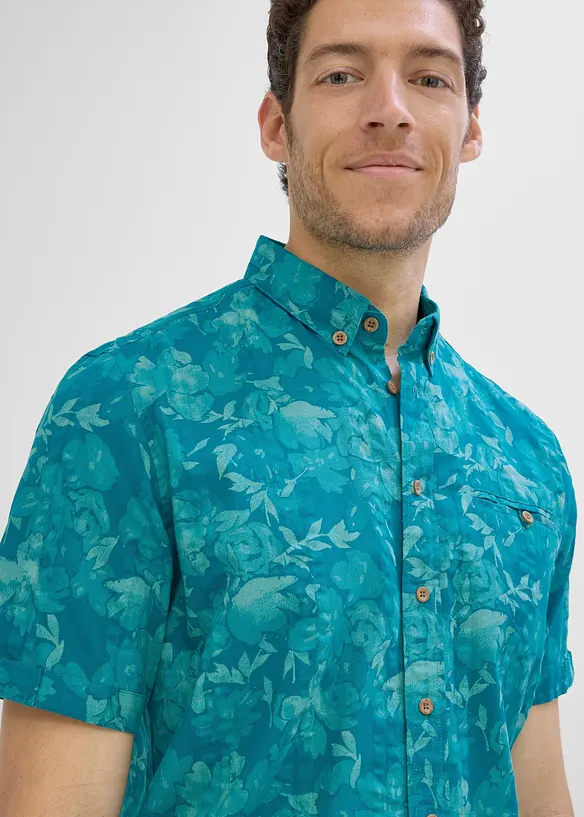 Camicia a maniche corte in seersucker, bonprix