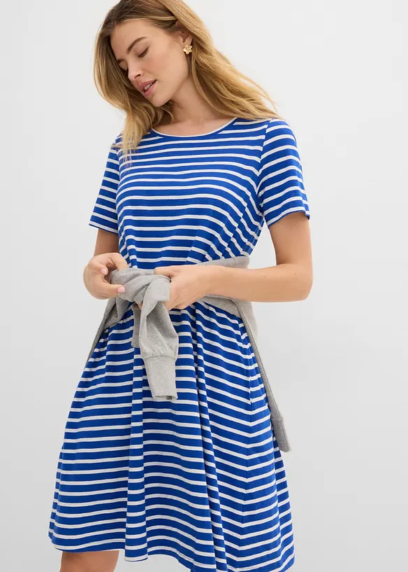 Abito di jersey in filato fiammato di cotone, bonprix