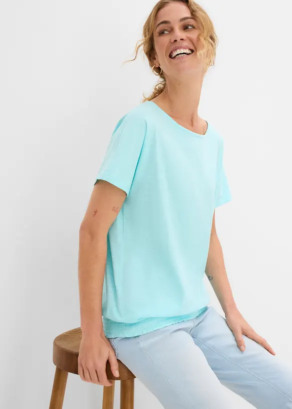 Pantaloni in viscosa con elastico in vita, bonprix
