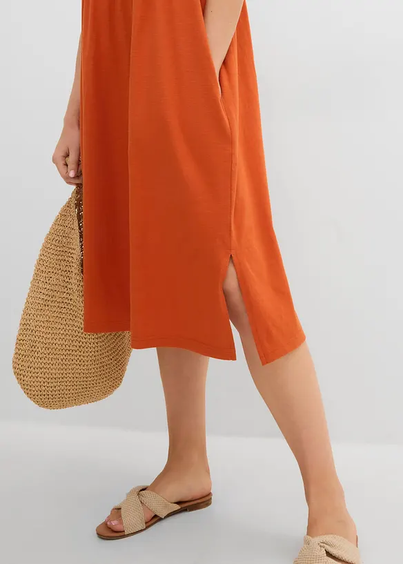Abito midi in puro cotone biologico, bonprix