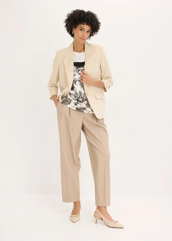 Maglia oversize con applicazione di pizzo, bonprix