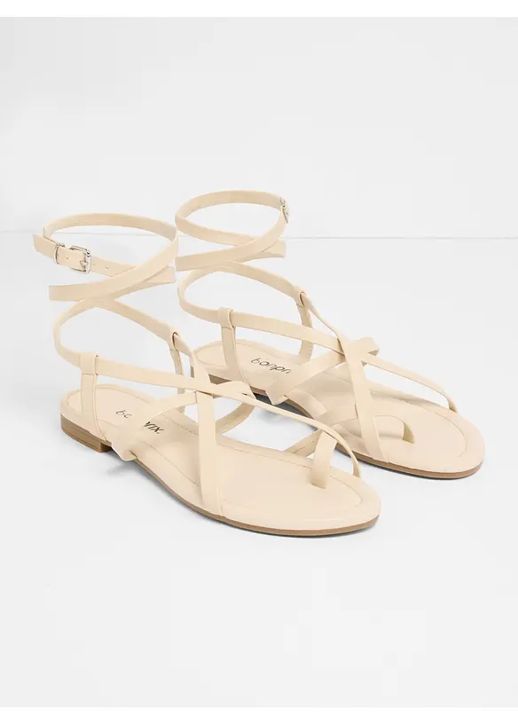 Sandali con cinturini intrecciati, bonprix