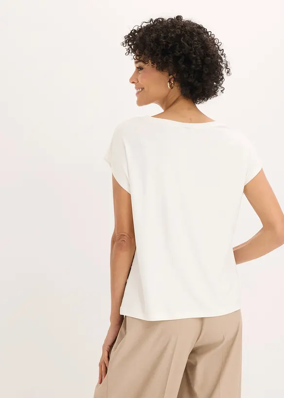 Maglia oversize con applicazione di pizzo, bonprix