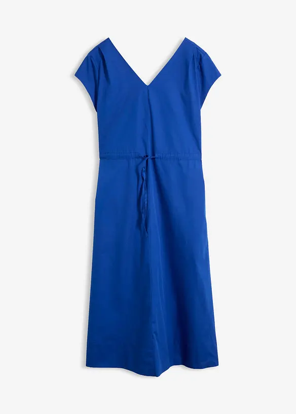Abito in popeline di cotone con coulisse regolabile, bonprix