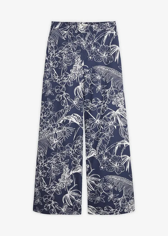 Pantaloni larghi in puro cotone, bonprix