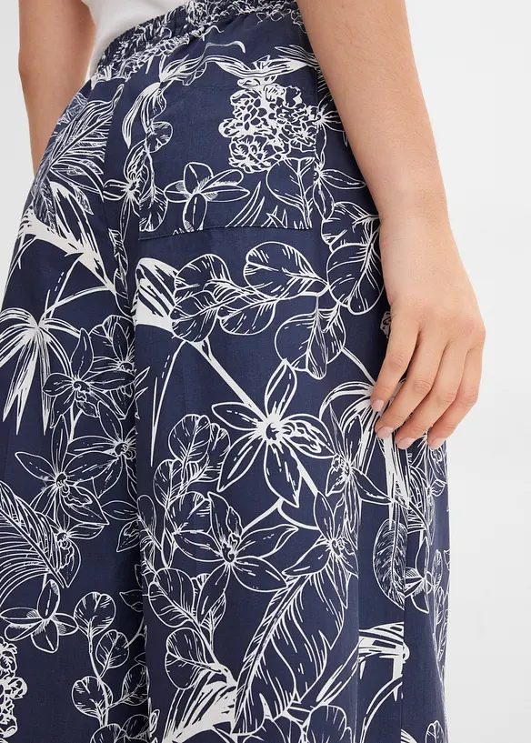 Pantaloni larghi in puro cotone, bonprix