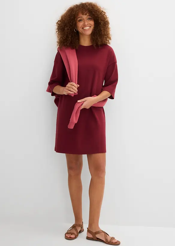 Abito oversize in maglina di cotone biologico pesante, bonprix