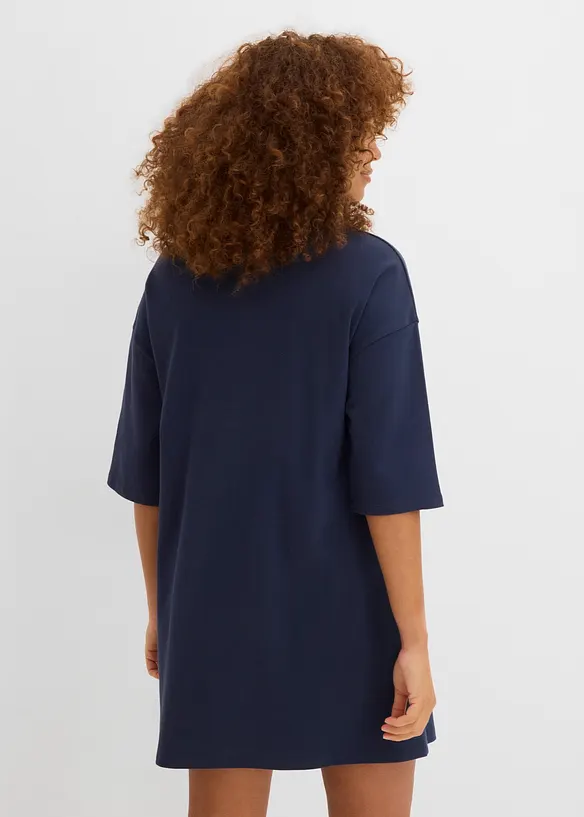 Abito oversize in maglina di cotone biologico pesante, bonprix