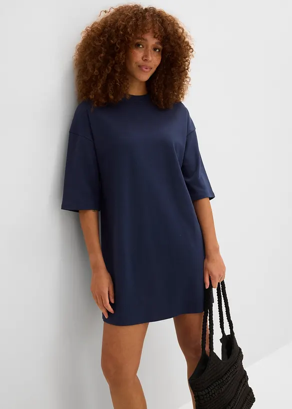 Abito oversize in maglina di cotone biologico pesante, bonprix
