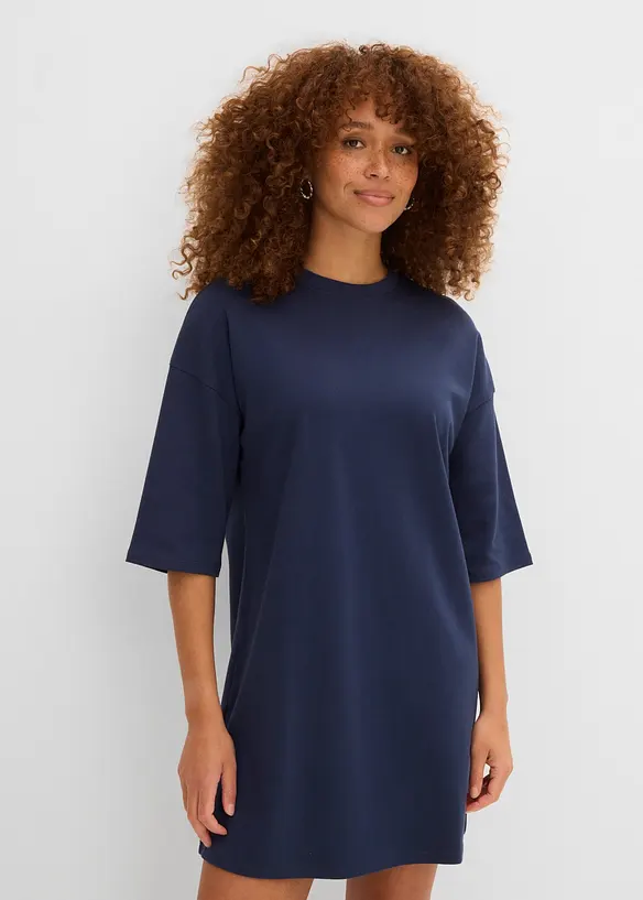 Abito oversize in maglina di cotone biologico pesante, bonprix