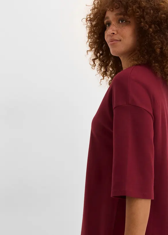 Abito oversize in maglina di cotone biologico pesante, bonprix