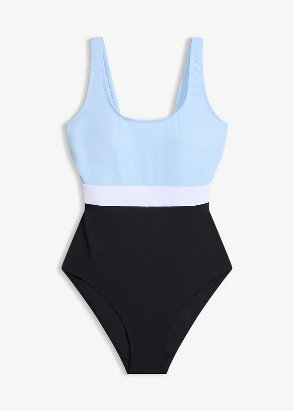 Costume intero ad asciugatura rapida in color block, bonprix