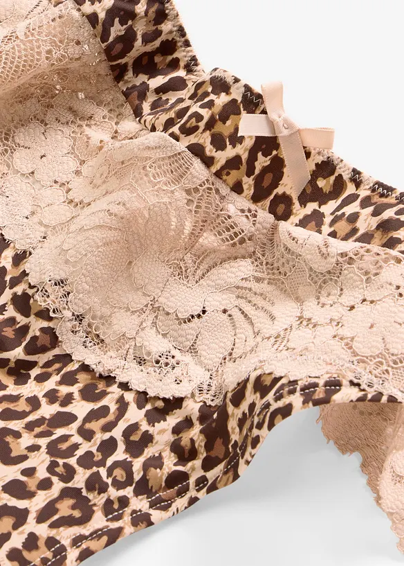 Culotte brasiliana con motivo leopardato, bonprix