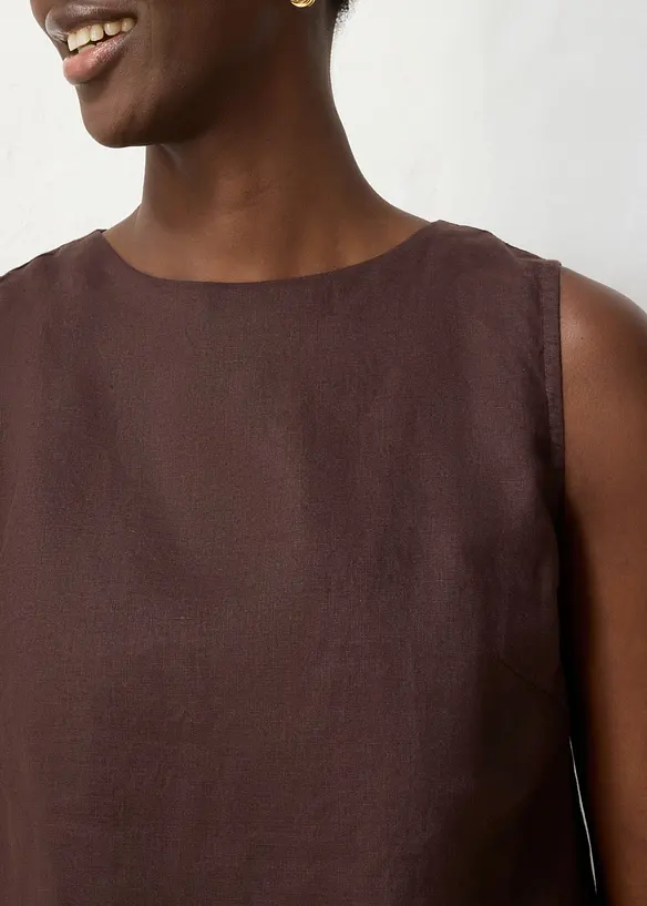 Top in puro lino, bonprix