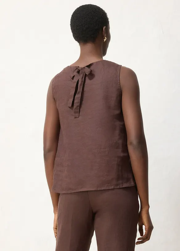 Top in puro lino, bonprix