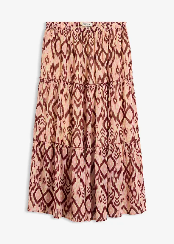 Gonna a balze in chiffon, bonprix
