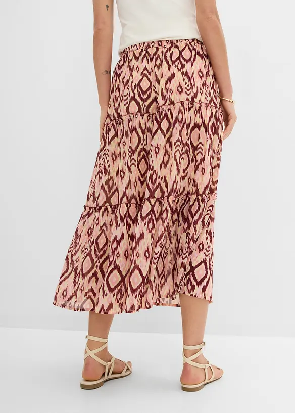 Gonna a balze in chiffon, bonprix