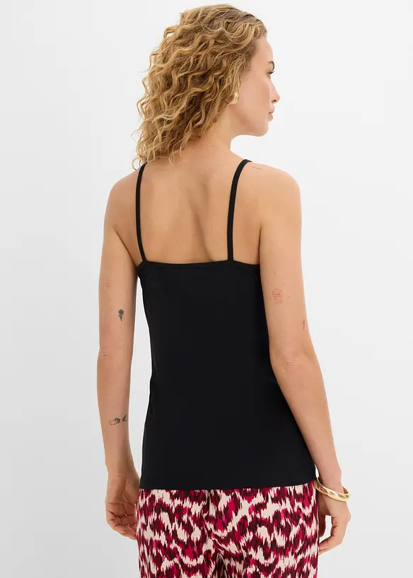 Top con pizzo (pacco da 2), bonprix