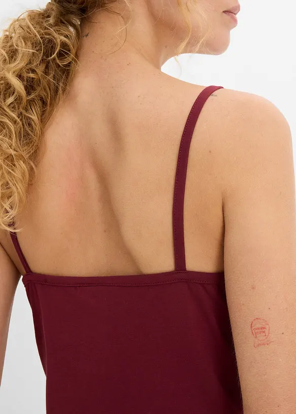 Top con pizzo (pacco da 2), bonprix