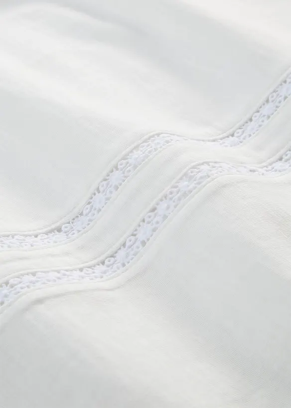 Maglia di puro cotone con pizzo, bonprix