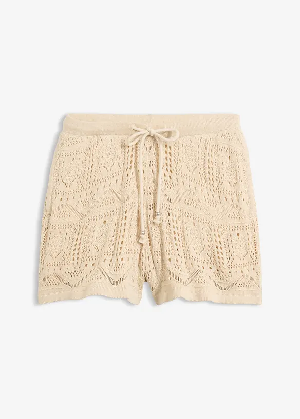 Shorts traforati in misto cotone, bonprix