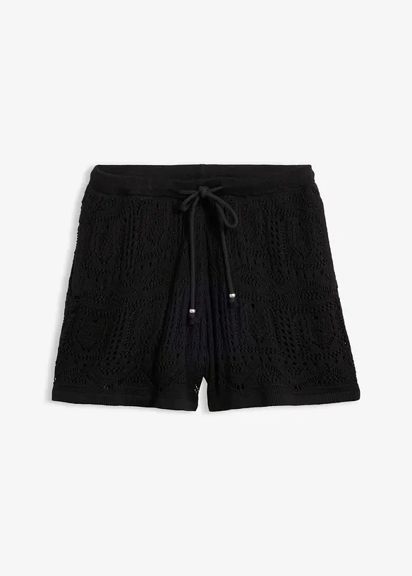 Shorts traforati in misto cotone, bonprix