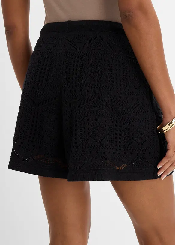 Shorts traforati in misto cotone, bonprix