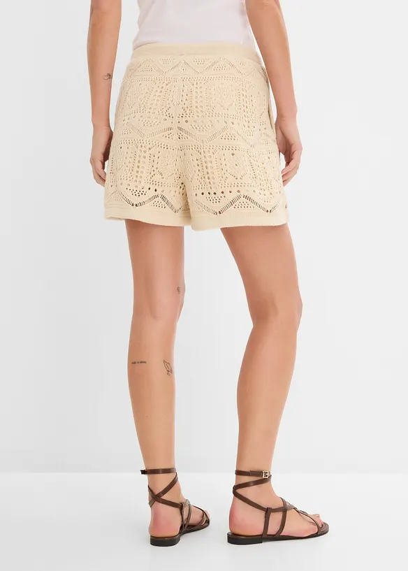 Shorts traforati in misto cotone, bonprix