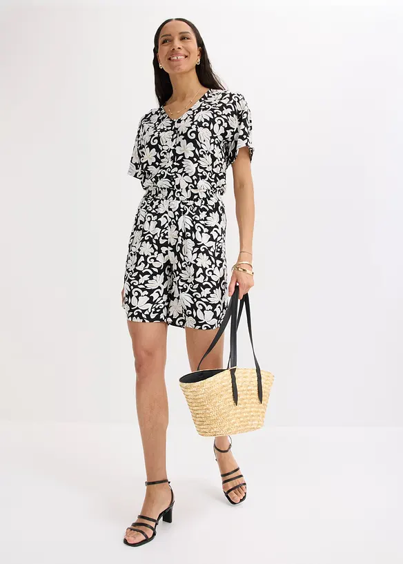 Bermuda in viscosa fluida con vita comoda, bonprix
