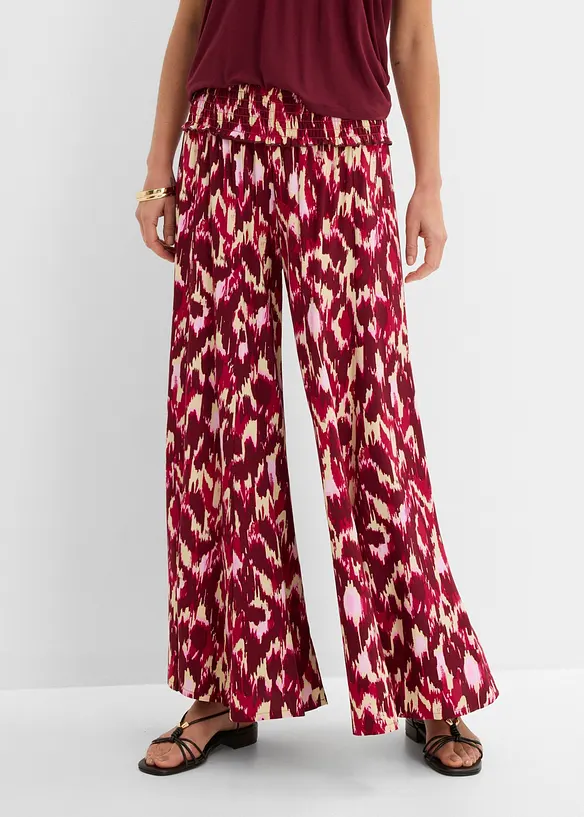 Pantaloni a palazzo in viscosa fluida, bonprix