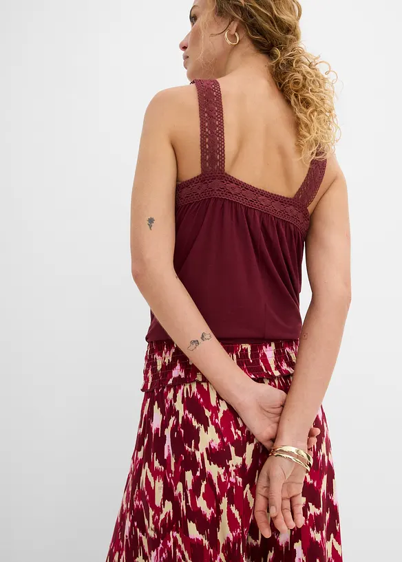 Pantaloni a palazzo in viscosa fluida, bonprix