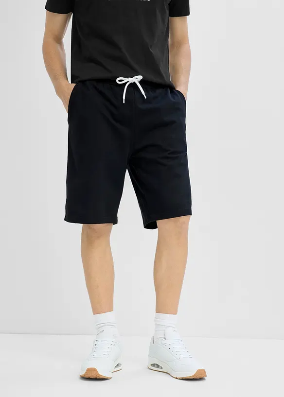 Bermuda in felpa loose fit (pacco da 2), bonprix