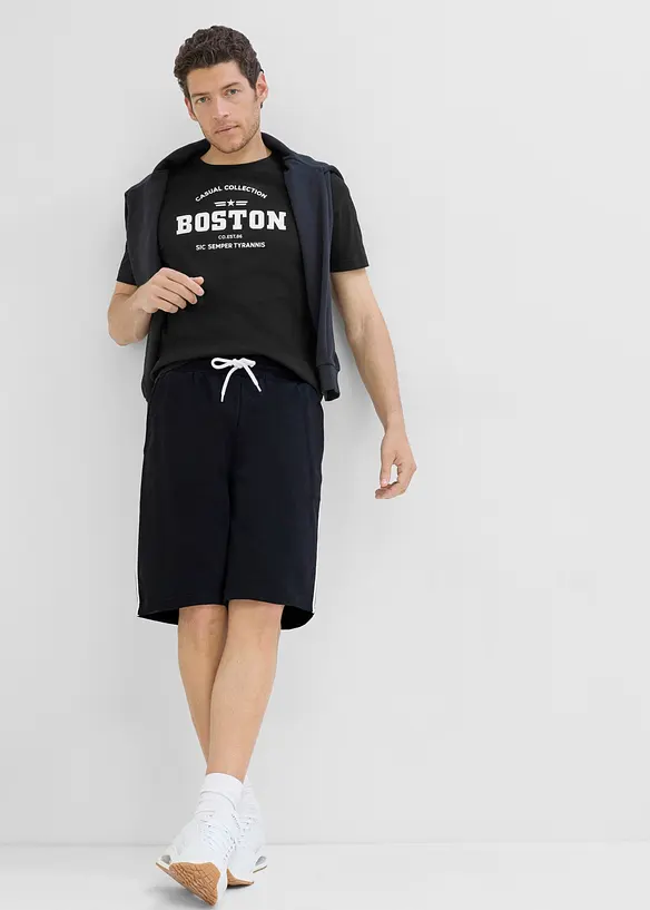 Bermuda in felpa loose fit (pacco da 2), bonprix